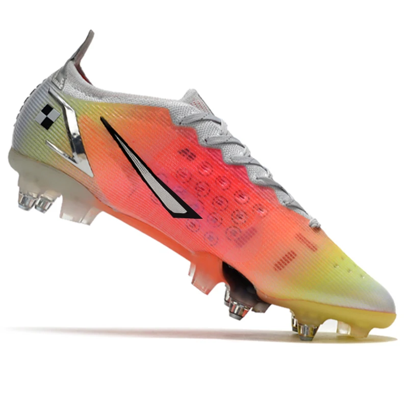 Men Soccer Shoes Custom Design Football Shoes Long Spikes Artificial Grass Outdoor Athletic Cleats Football Boots