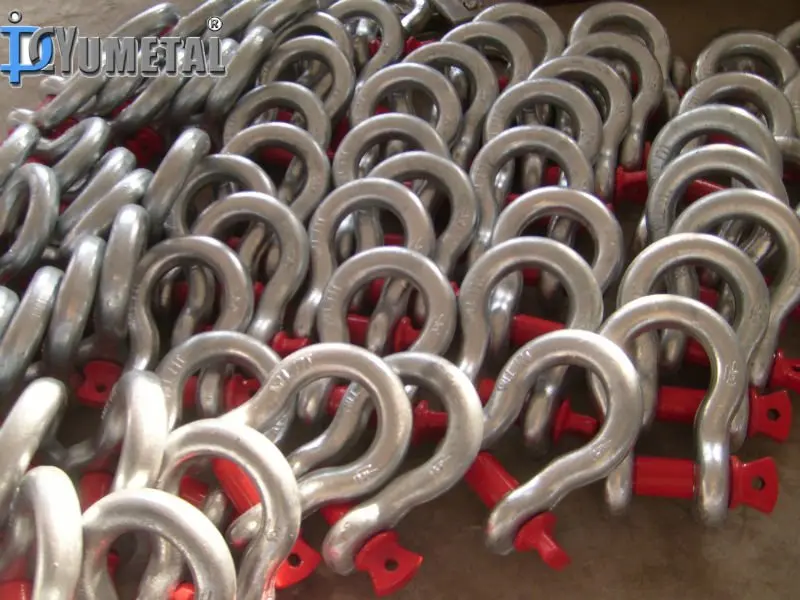 G-2130 US Type Drop Forged Safety Anchor Shackles US Type Bow Shackle Omega Shackle