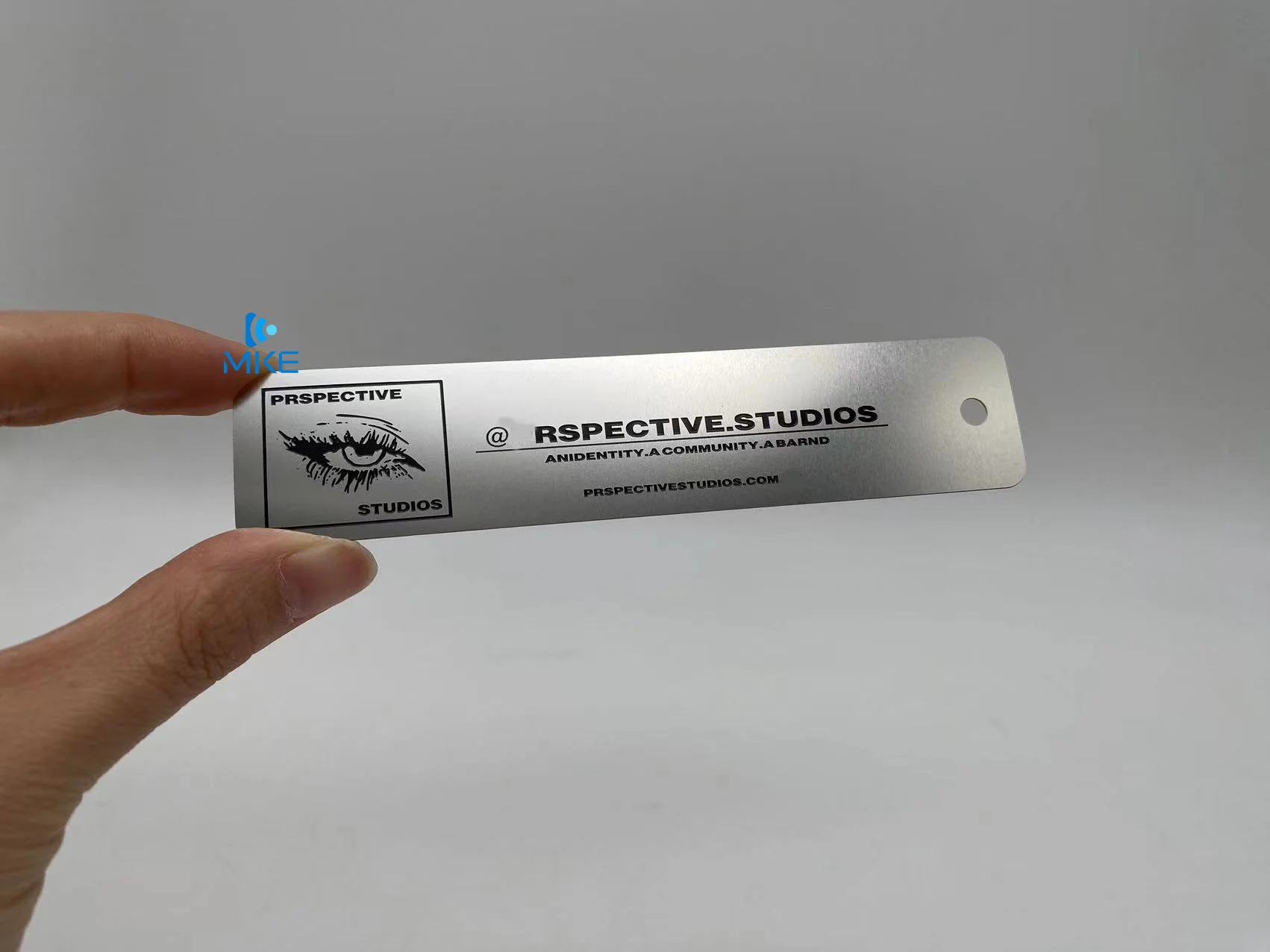 Blank Stainless Steel silver matt tags labels