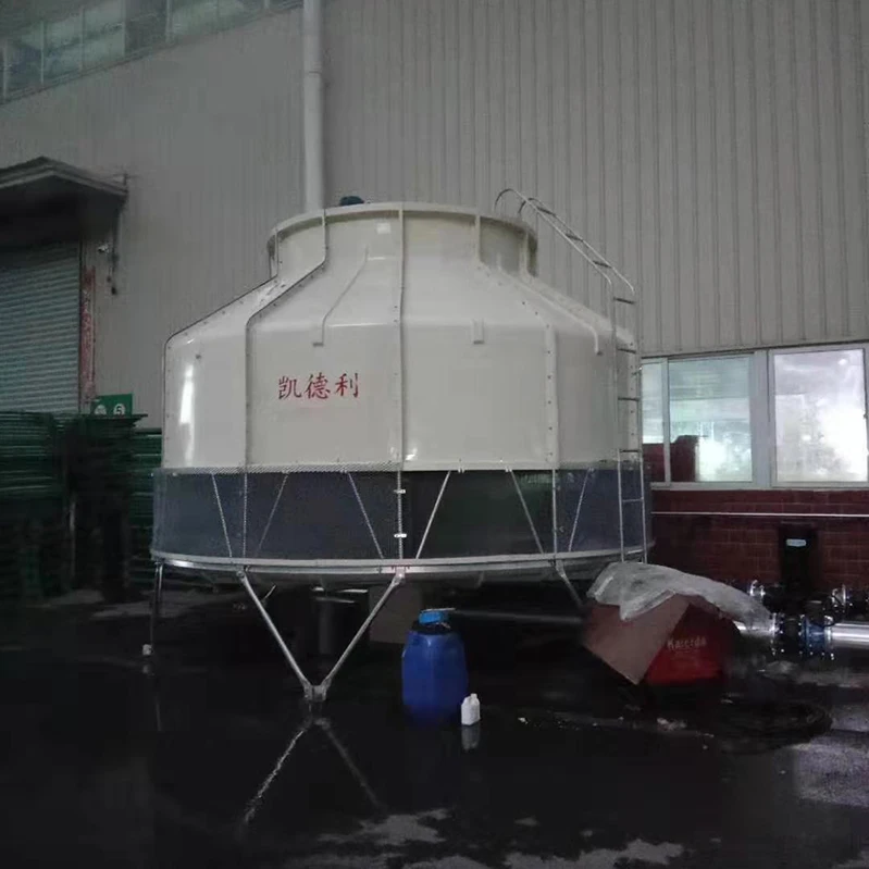 100ton High Temperature Round Counter Flow Small Water Cooling Tower Infill For Chiller