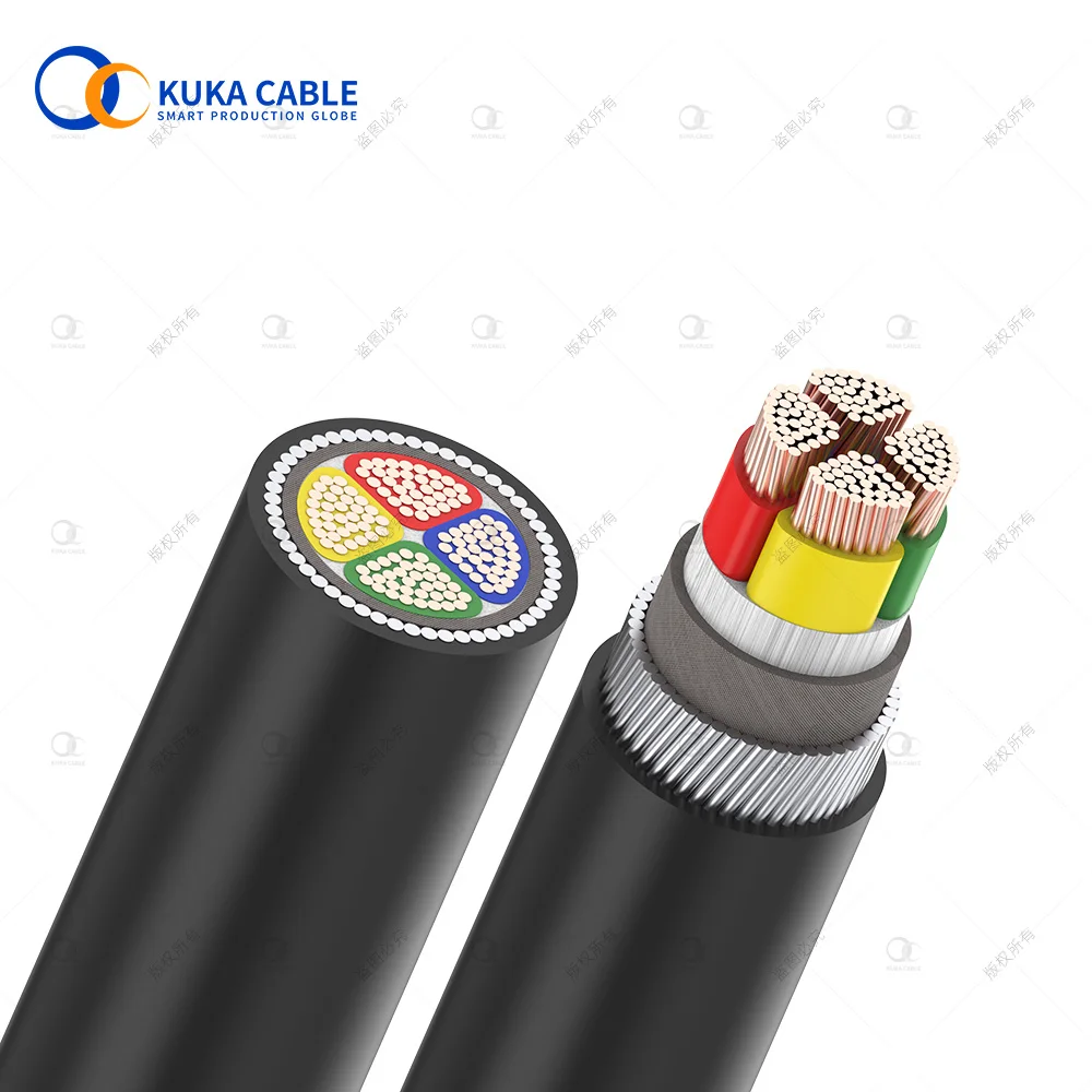 AI/XLPE/SWA/PVC  4 core armour steel wire electrical power cable