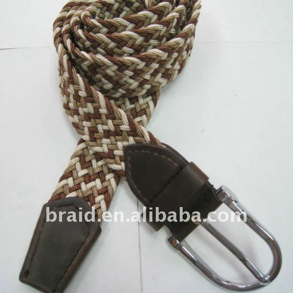plaited webbing waist belt wax cord bead belts