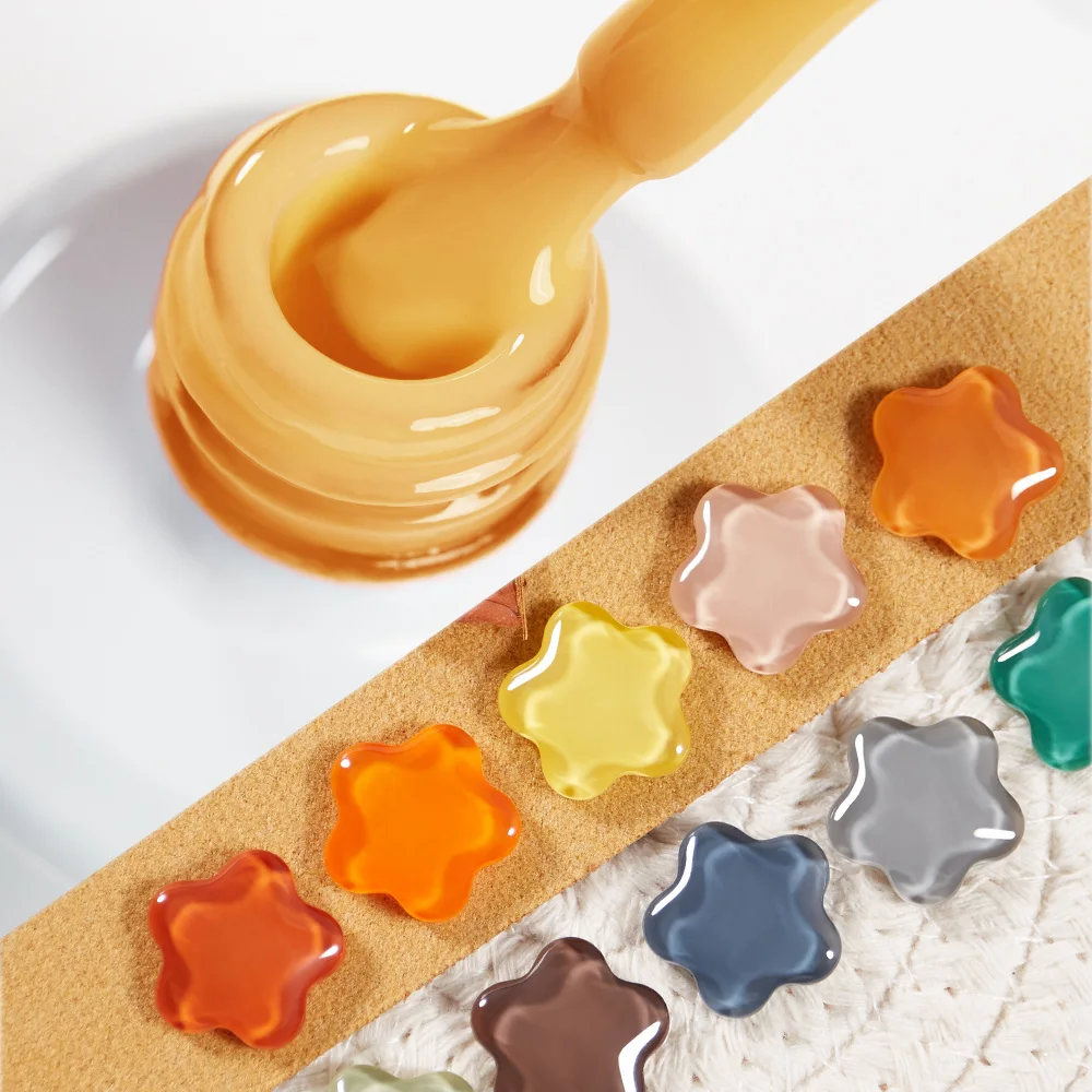 Private Label BOZLIN Autumn Winter Series 18 Color 15ml High Pigment Soak Off UV LED Gel Nail Polish