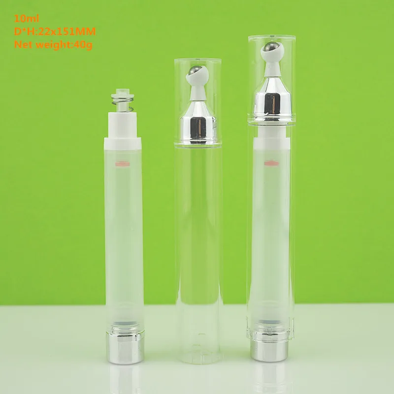 10g Plastic Eye Massage Click Syringe Lip Gloss Serum Bottle Tube