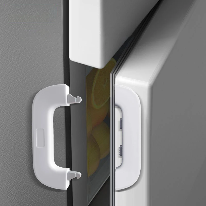 Refrigerator  cabinet safety locks baby fridge lock child cabinet  Freezer Catcher  for kids baby cupboard safety locks