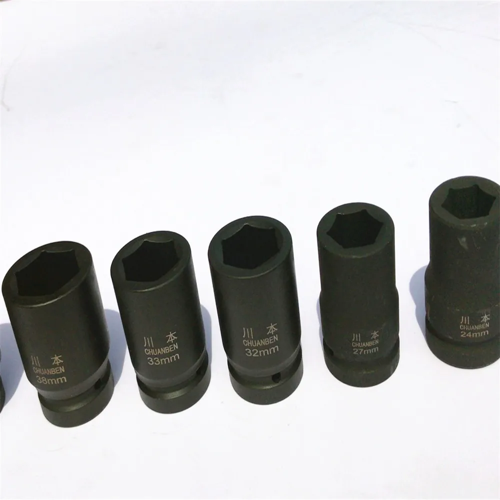 New 11 pcs 1/2' 3/8' inch Hand Tool  Long Socket Hex Repair Tool Drive Deep Socket Set