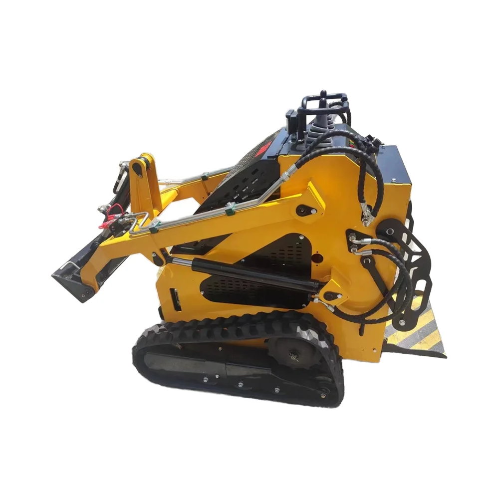 Mini Skid Steer Loader Kohler EPA Engine Stand-On Diesel Backhoe Front Loader Home Retail Use Eaton Hydraulic Cylinder