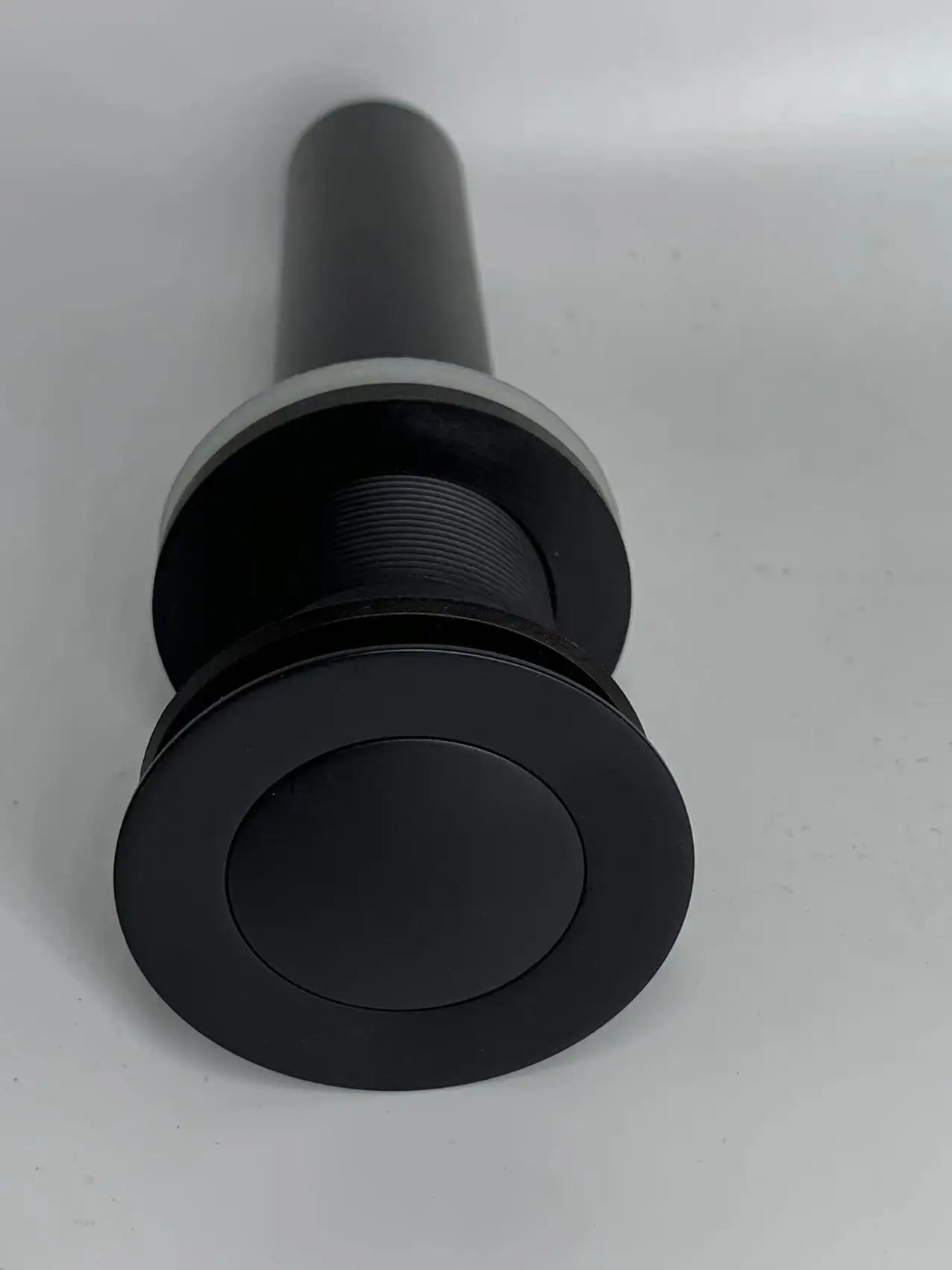 High quality brass matte black pop up drain click clack sink waste with overflow