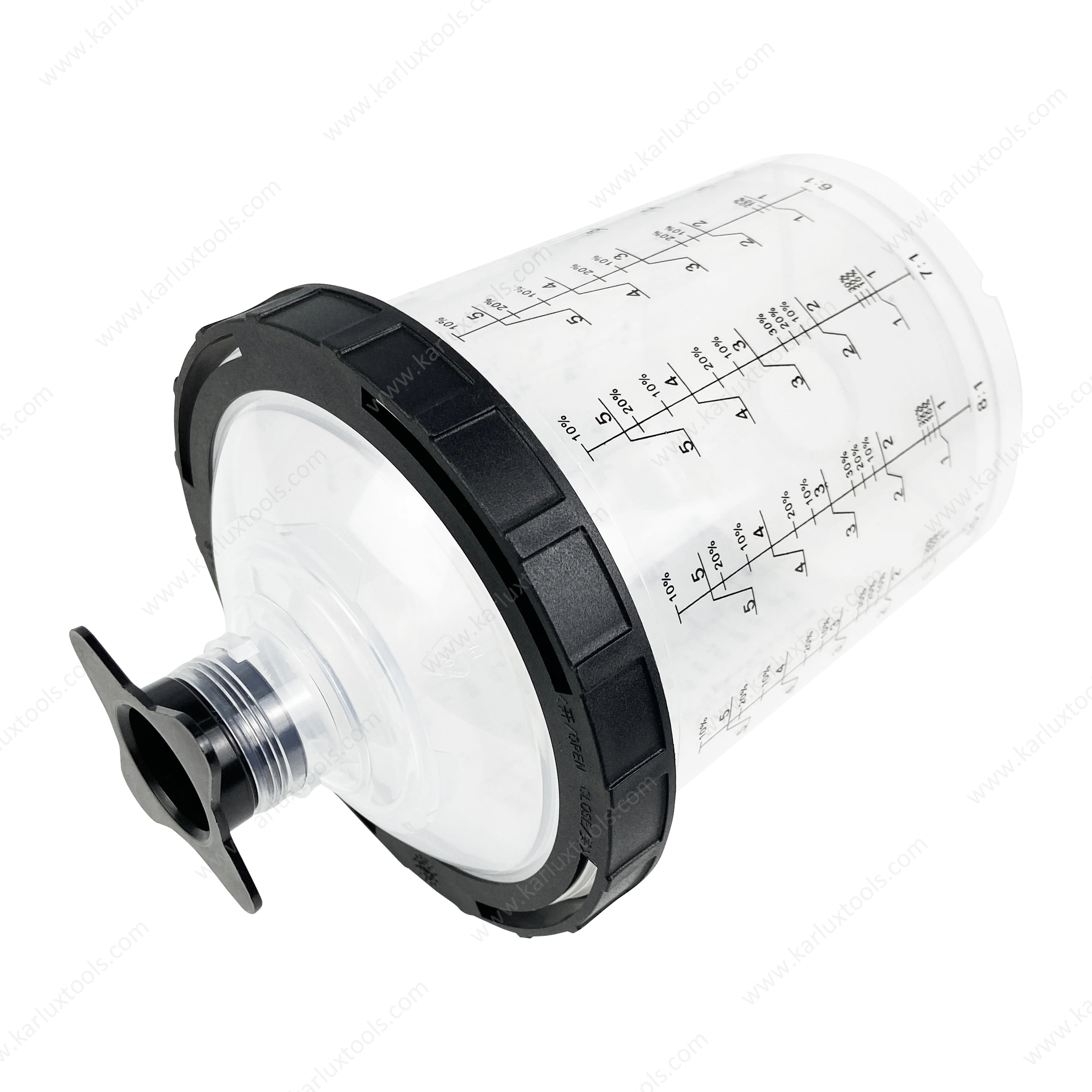 650ml Plastic Measuring Cups Disposable Air Spray Gun Paint Mixing Cup