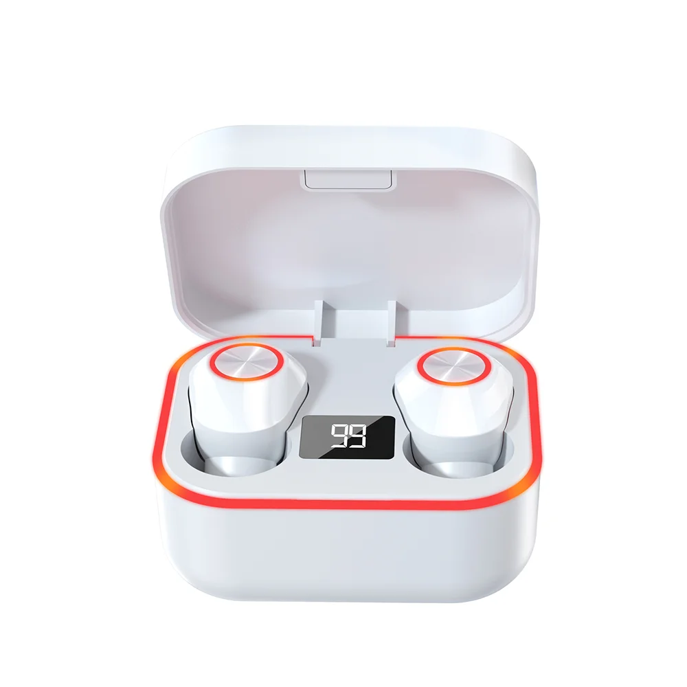 JEDEL Wireless Headphones TWS In Ear Sport Gaming Noise Canceling Headphones with Microphone HiFi LED Display OEM Wholesales
