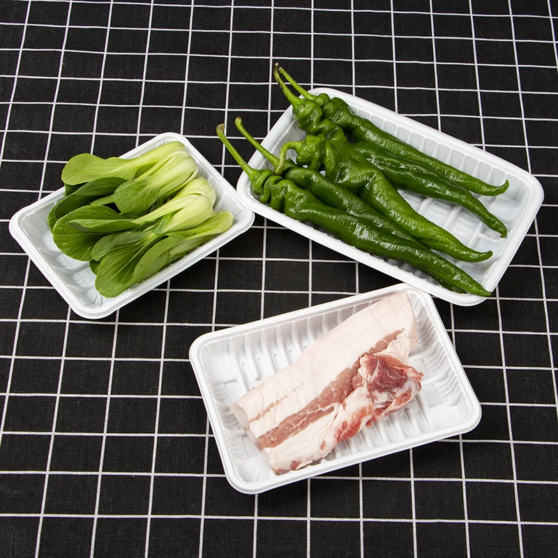 High Quality Disposable Supermarket Display PP Plastic Frozen Food Tray for Fruit Meat Vegetable Packing