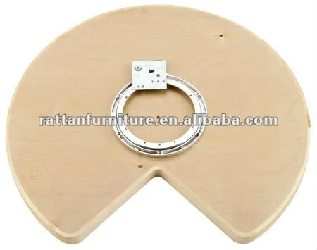 Swivel bearing with stop for D-Shape and Kidney Shape Lazy Susans