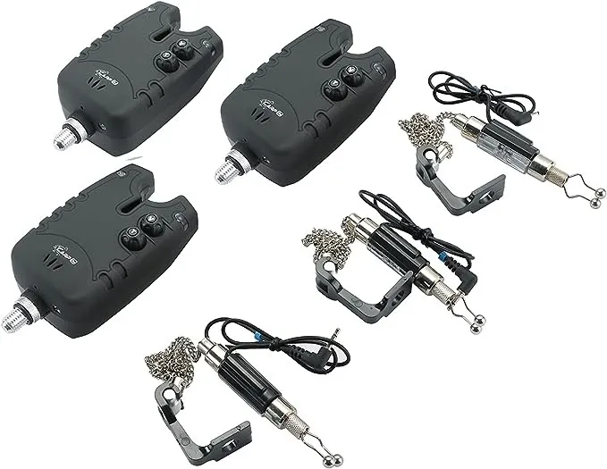 CarpOn Wireless Bite Indicator Set for Carp Fishing Featuring LED Alarms and Indicators