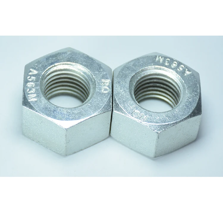 ASTM 325M Heavy Hex Nuts ANSI ASTM A563M Zinc Plated Structural Hex Nut Factory Price