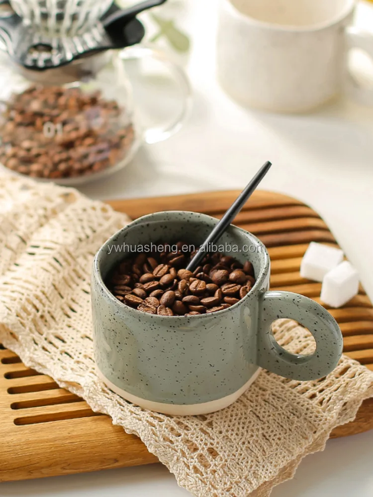 Whole Korean style 300ml purple green ceramic mug milk cup porcelain coffee mugs