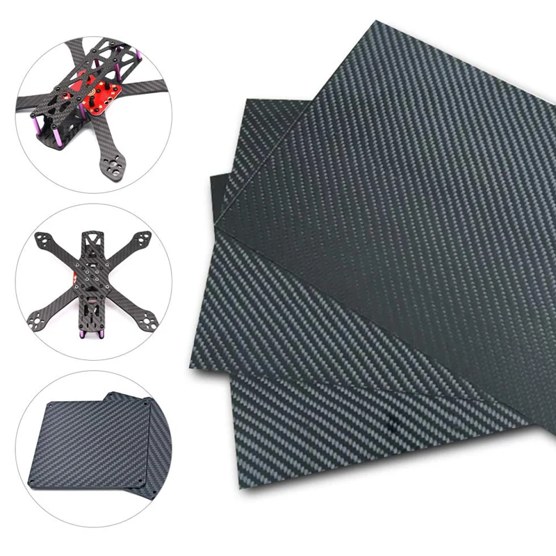 3k twill weave woven carbon fiber fabric sheet 5mm carbon fiber sheet