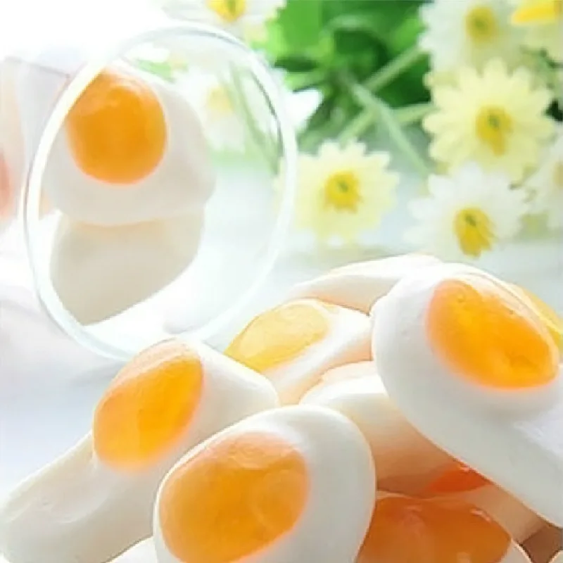 2022 Hot Sale Fruity Orange Flavored Easter Day Unique Delicious Jelly Candy Mini Egg Shaped Gummy Candy