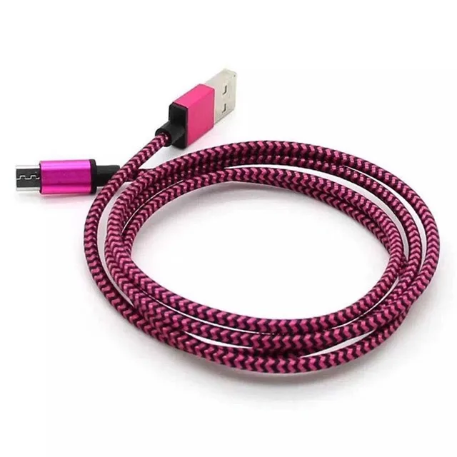  1 м 3 фута металлический медный Micro USB зарядное устройство Синхронизация данных плетеный шнур зарядный кабель для i6 X Xs Android Samsung Type c