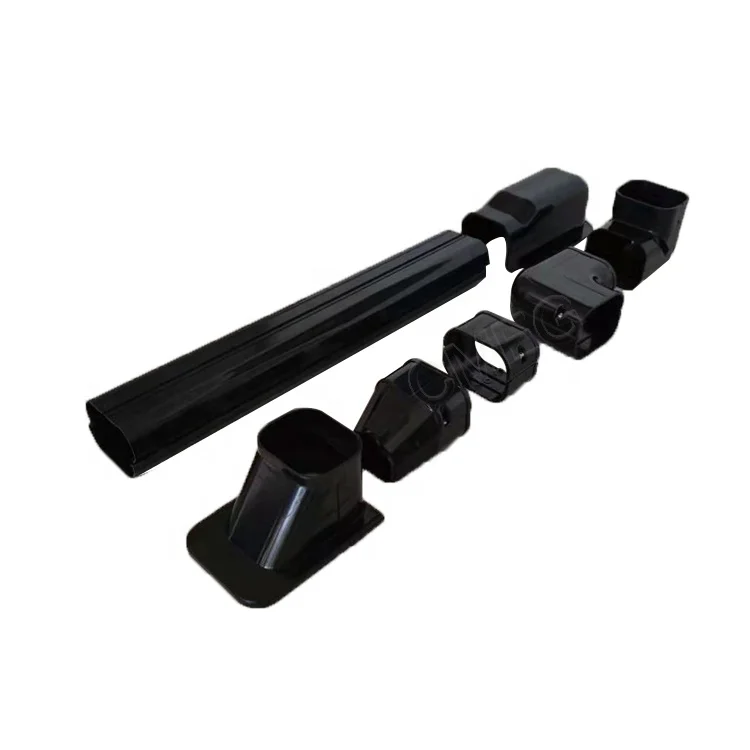 Новый цветной черный комплект линий переменного тока наборы крышек декоративные пластиковые крышки для настенных труб кондиционера из