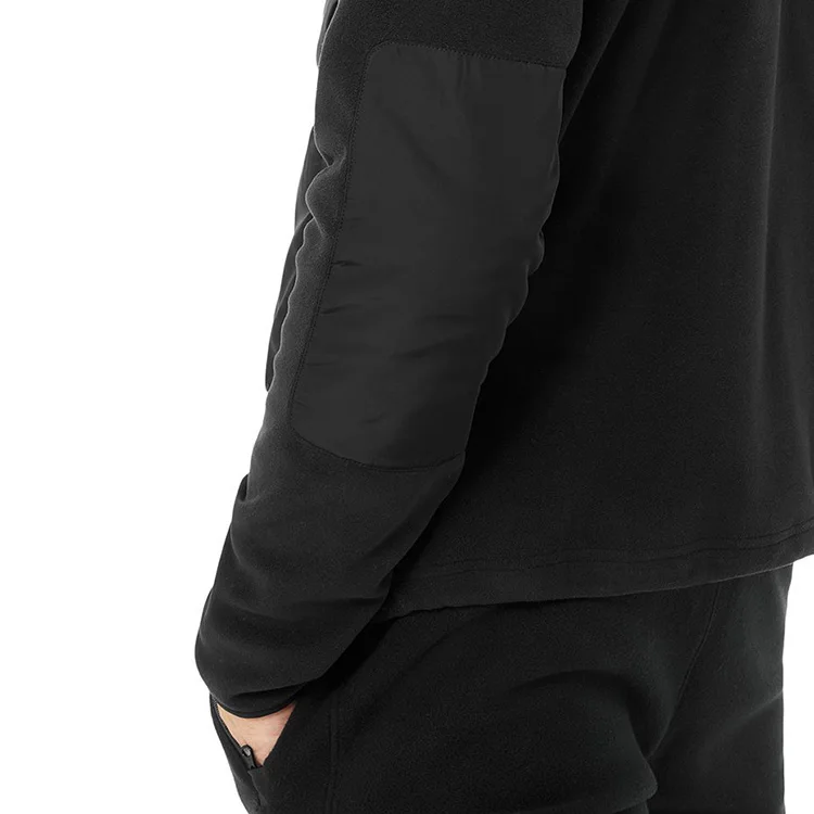 Shop Half Zip Sherpa Fleece Men Zipper Side Pocket Hoodie Ripstop Pockets Custom Sweatshirt With Side Zipper