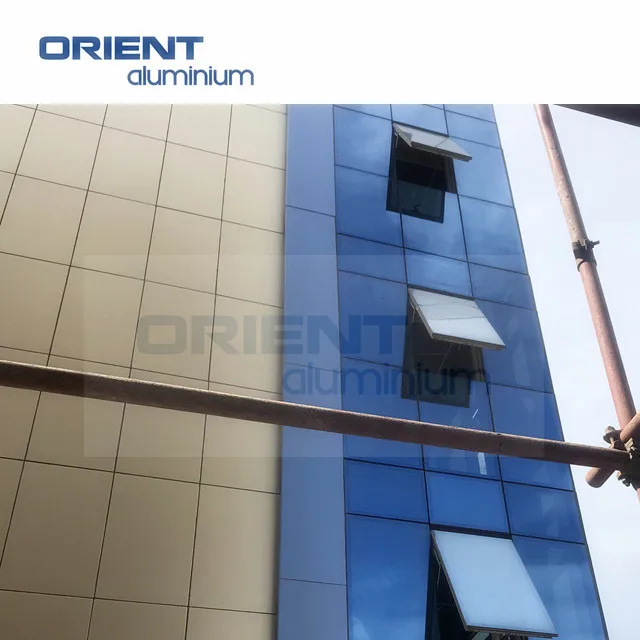 Orient Insulated Glass Curtain Wall Aluminum Alloy Energy Saving Soundproof Reflective