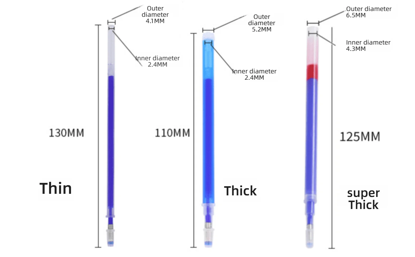 Good Quality Classic 6 Colors  Plastic High Temperature Disappearing Erasable Gel Pen Heat Sensitive Ink Refill