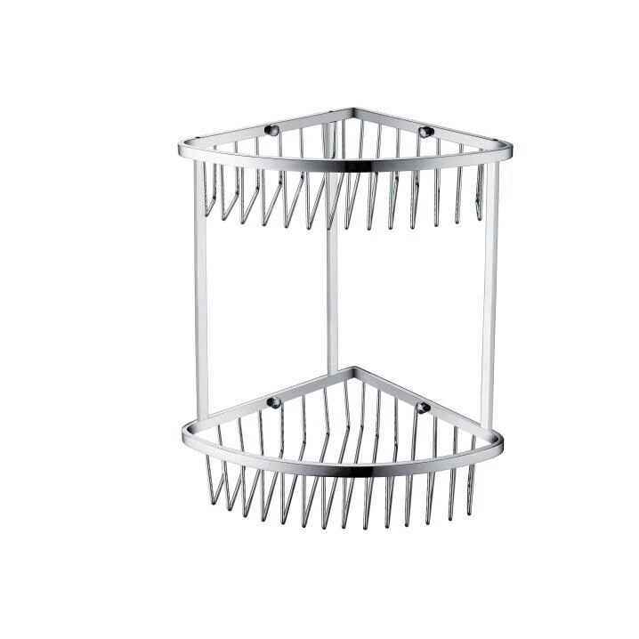 304 stainless steel  Square basket rack net basket bathroom chrome plated single bathroom shelf
