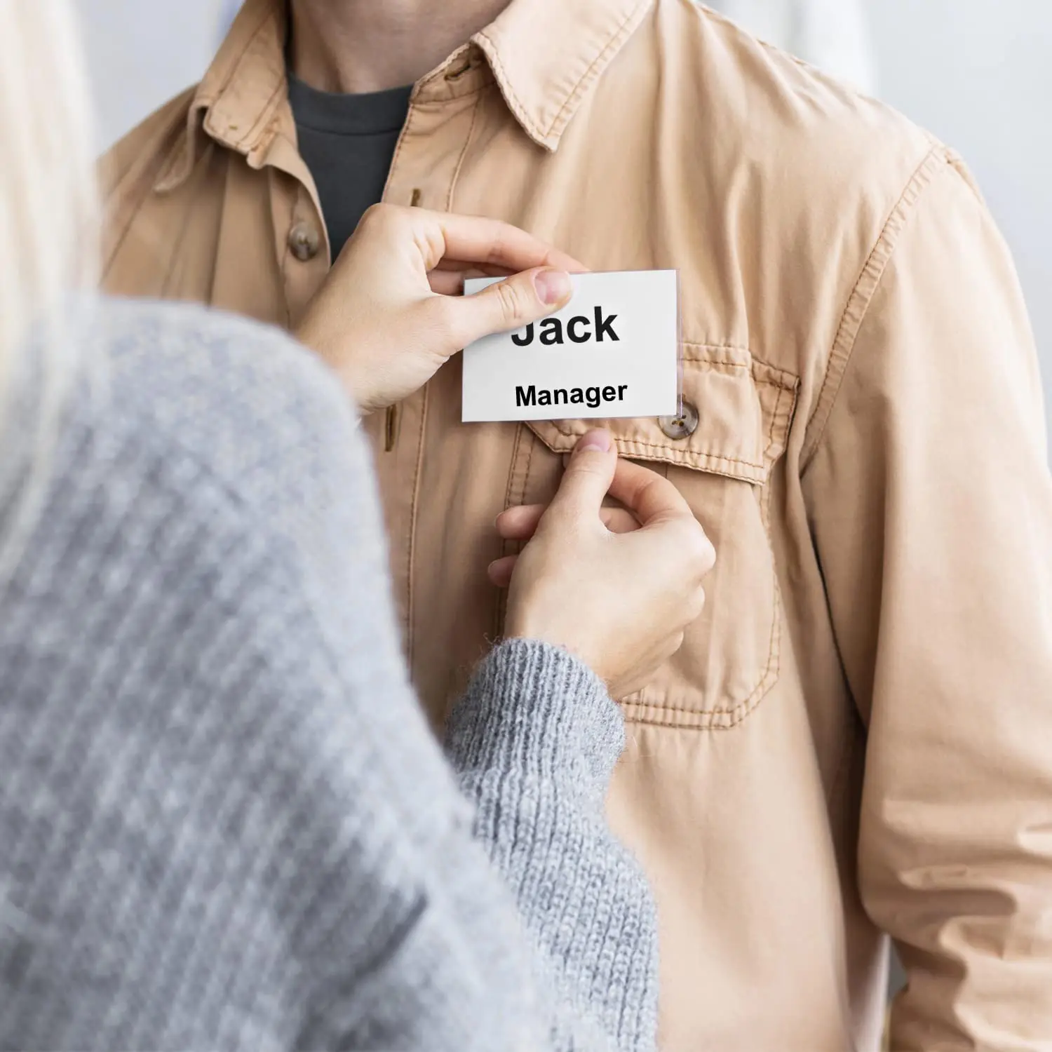 Clothing Magnetic Button Badge Magnet Round Name Tag Magnet