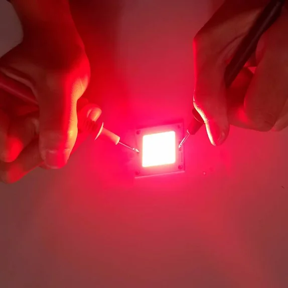 4040 red color cob leds chips 12 v 20-50w 40 - 60 lm / w  for customized fish light