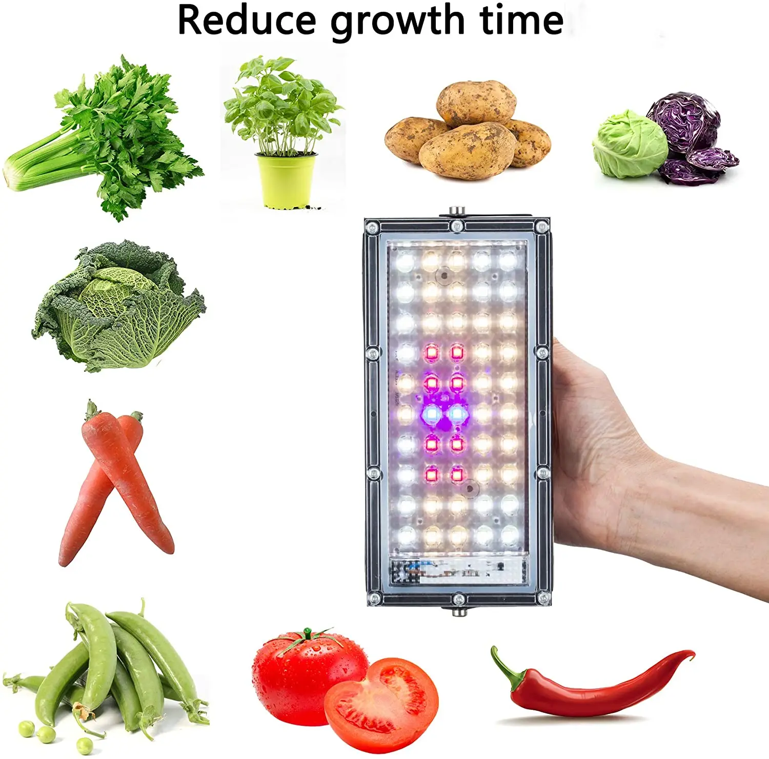 Tripod Stand Lamp ON/OFF Switch 150W LED Grow Light for Indoor Plants