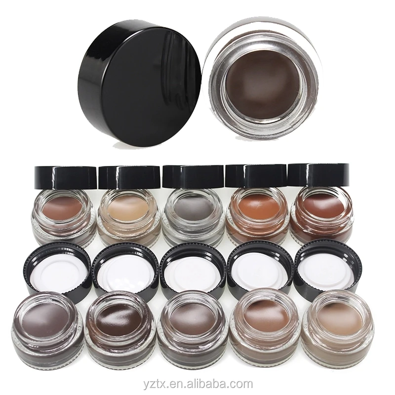 Quick shipping makeup peel off eyebrow tint oem pomade 10 colors waterproof gel tinting with tattoo effect