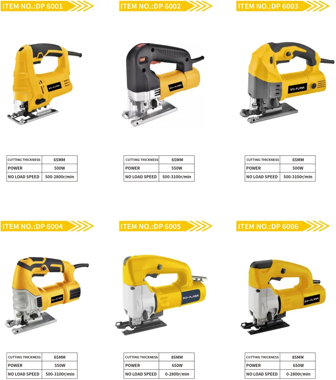 500W 65MM 6 Speed Electric Cutting Portable Jig Saw Machine band saw blade