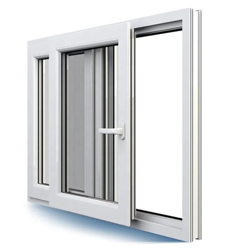 Wholesale House Hurricane Impact Windows Double Glazed PVC  Window And Doors UPVC Sliding  Windows