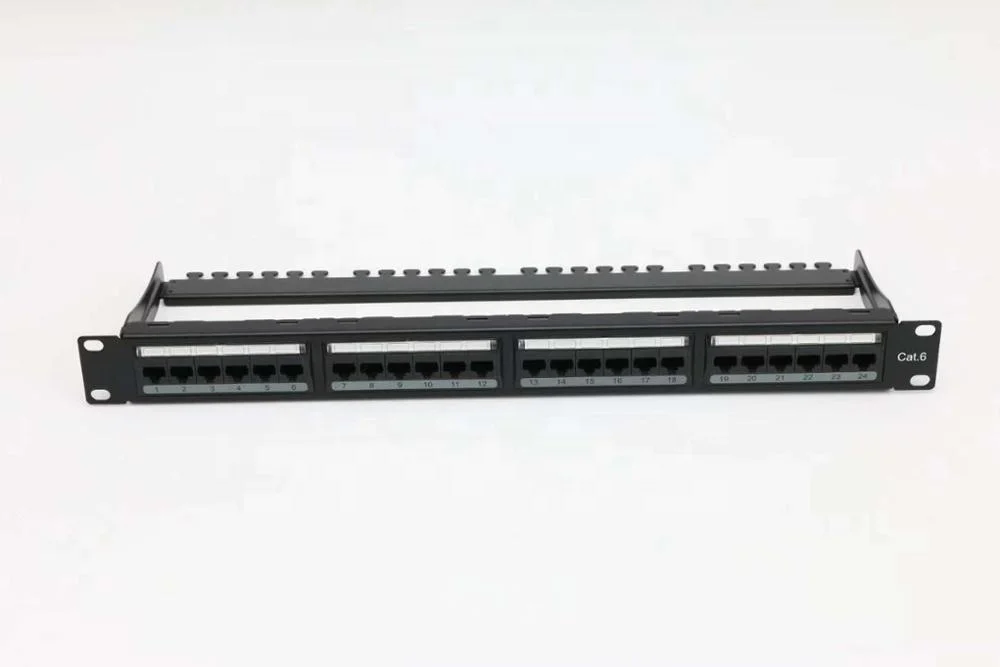 Cat6 UTP 24 порта патч-панель для rj45 модульный