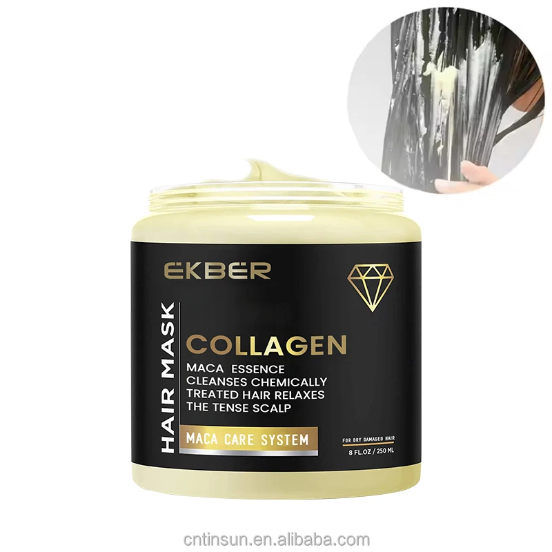 Private Label EKBER Wholesale Collagen Hair Treatment Repair Damaged hair Smoothing Moisturizing Hair Mask For Women