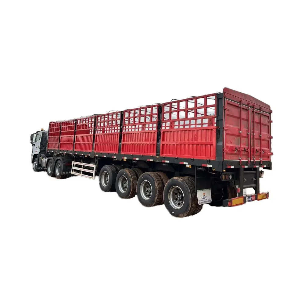 Hot Sale 2 & 3 Axles Semi-Trailer Iron Cargo Flatbed Sidewall Semi-Trailer with Hot Selling Features