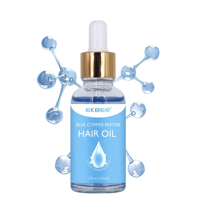 Customize Logo Organic Natural Hair Loss Treatments Oils With Ghk-cu Hair Growth Essential Oil