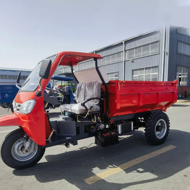 Bob-Lift Dump Truck Tricycles 2 Ton Cargo Motorized Tricycles For Adults
