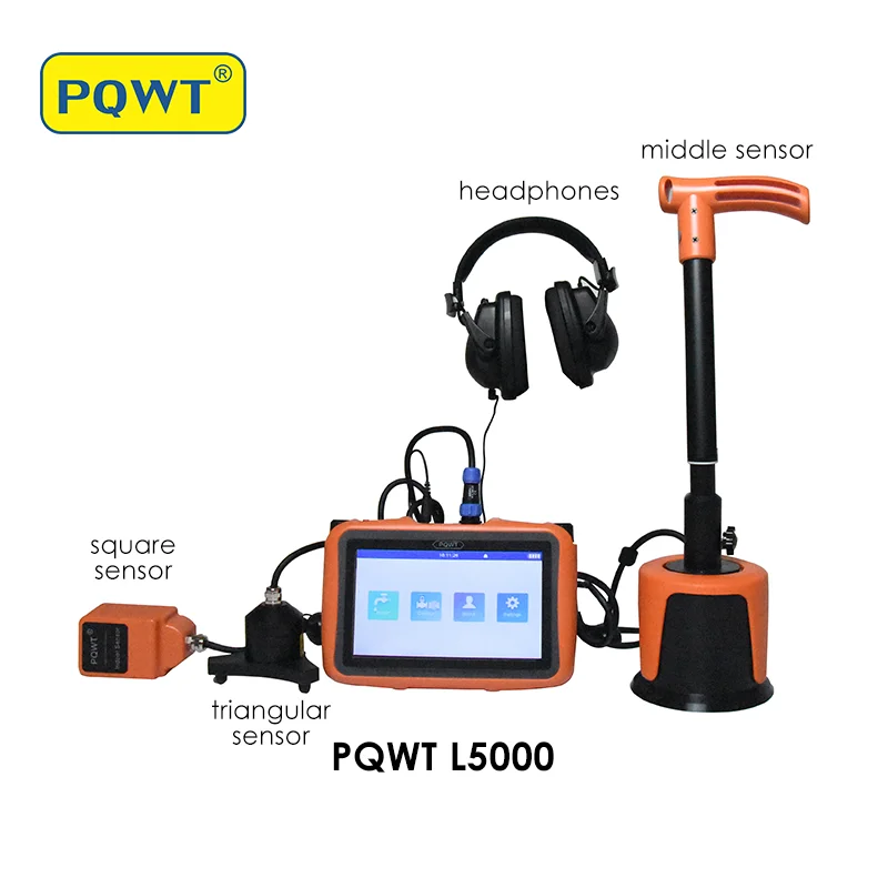 PQWT L5000 Underground Pipe Leak Detector Leakage Detection Device Walls Floors Leak Water Pipe Leak Detector