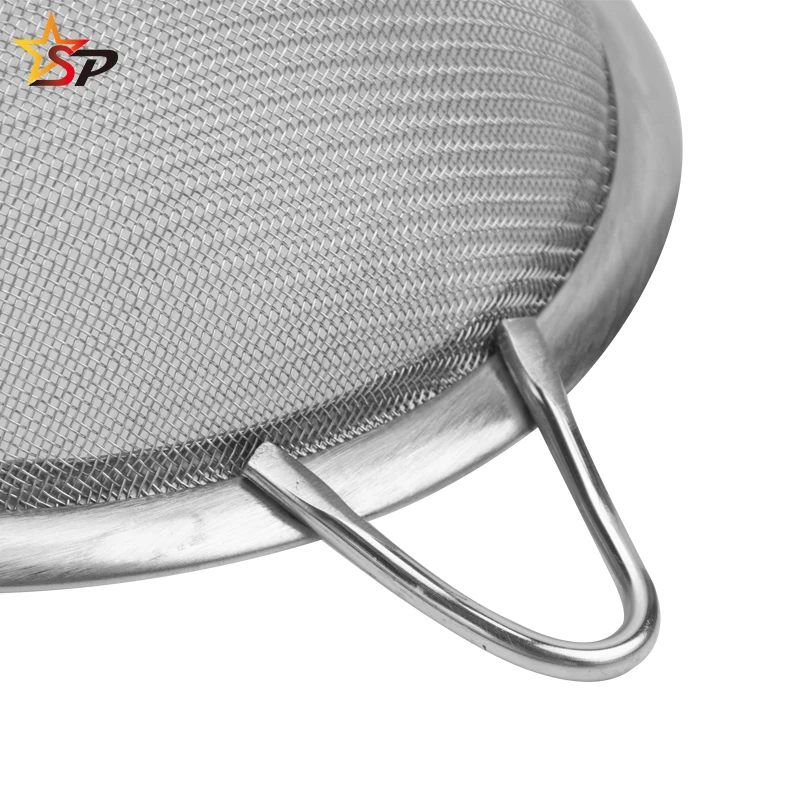 
Durable Stainless Steel 22cm Mesh Strainer Fine Wire Mesh Strainer for Soy Milk Juice filter 
