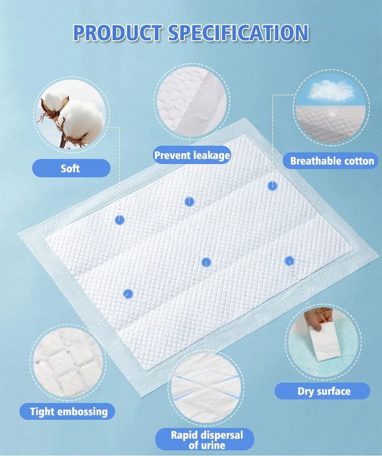 Disposable care pad for baby urine separator, waterproof summer baby paper diaper pad, newborn urine pad