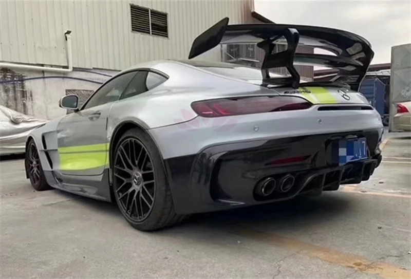 For Benz AMG GT GR Coupe BS style carbon fiber front bumper rear bumper side skirt hood body kit