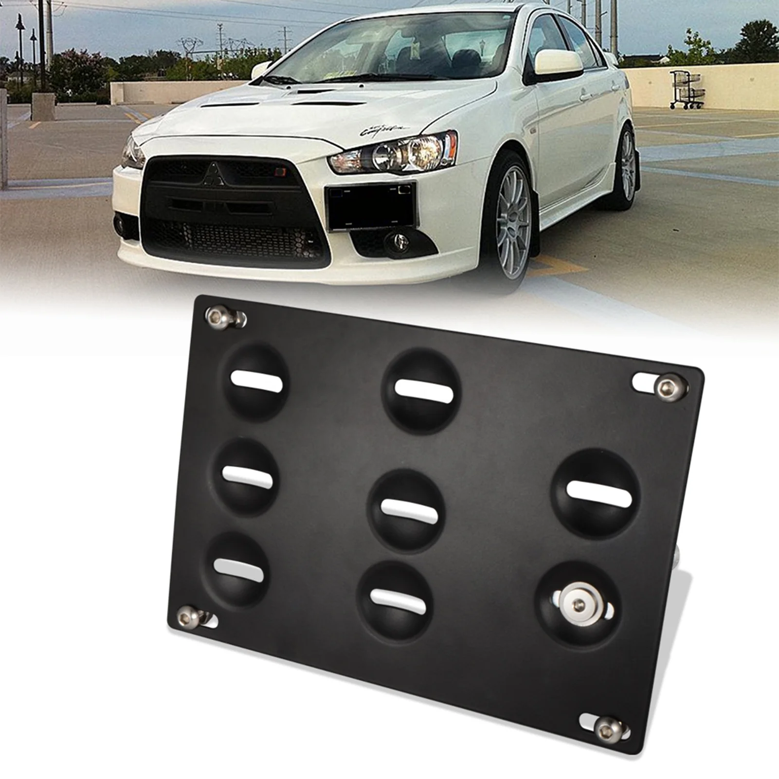  Автозапчасти Монтажный кронштейн для номерного знака моделей Lancer EX/ Evo 10/Lancer Ralliart