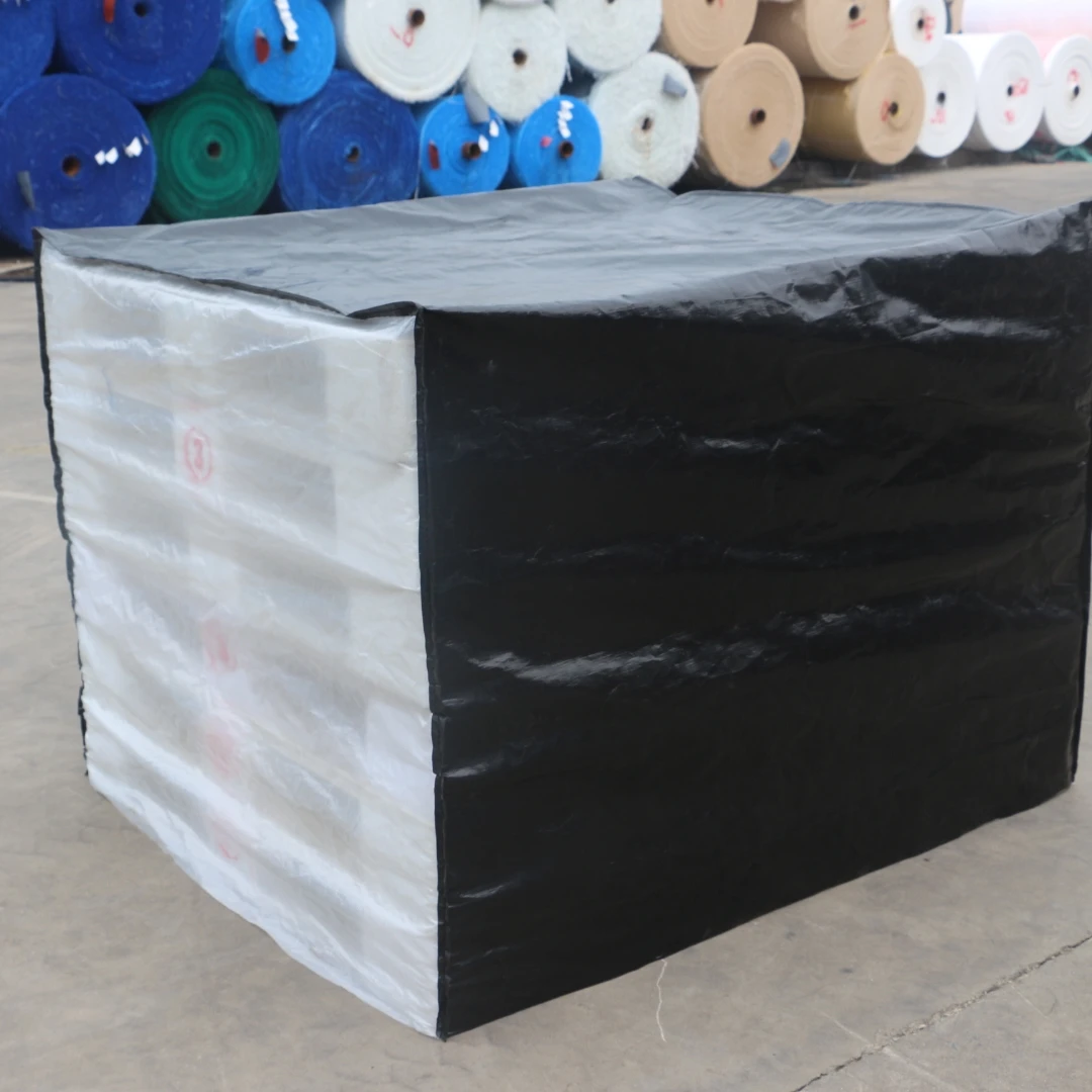 Pe Waterproof Transparent Black Plastic Bag Wrapping Top Pallet Cover