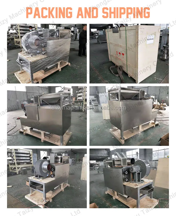 cocoa powder making machine Removing Peanut Skin Cocoa Beans Peeler And Half Cutter machine