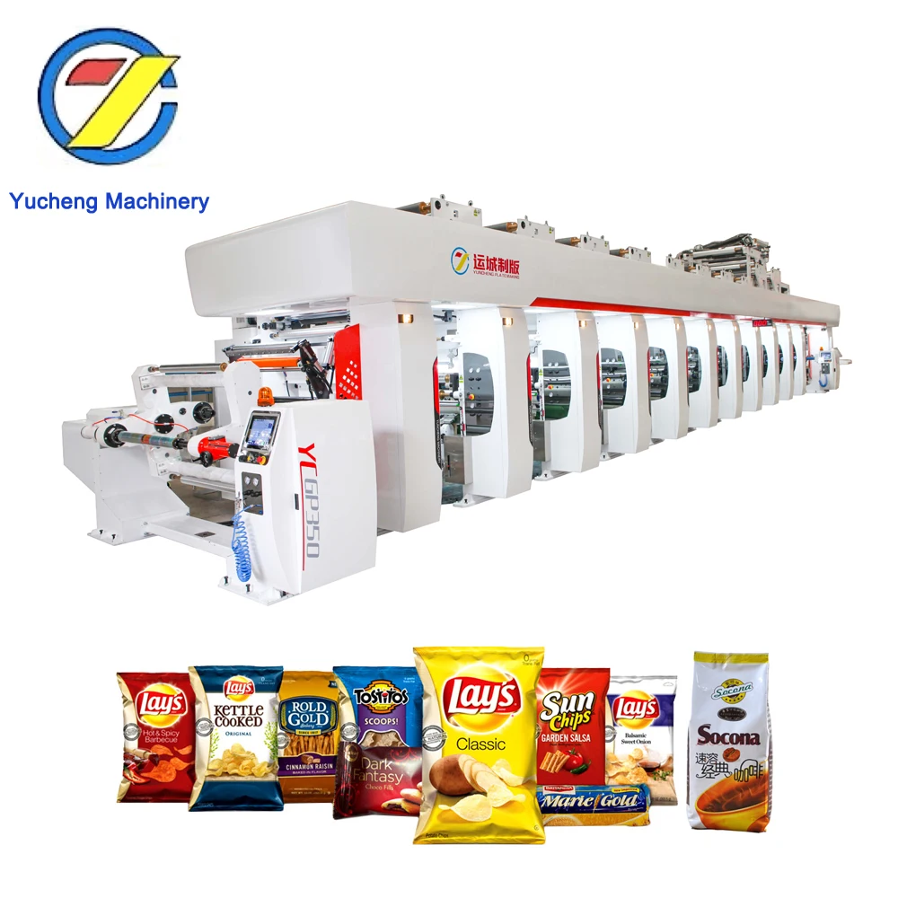 Yuncheng 350m/min 6 Color PET Film Gravure Printing Machine For Sale