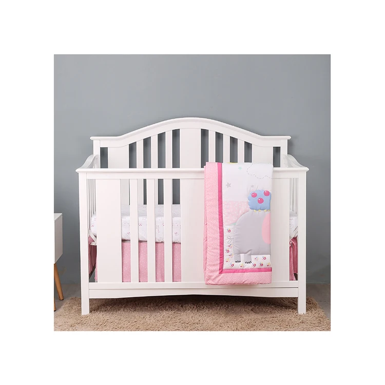 Custom 4Pieces Cheap Cotton Crib Bedding Set Cot Bed Linen Baby Comforter Set Baby Nursing Baby Crib Bedding Set