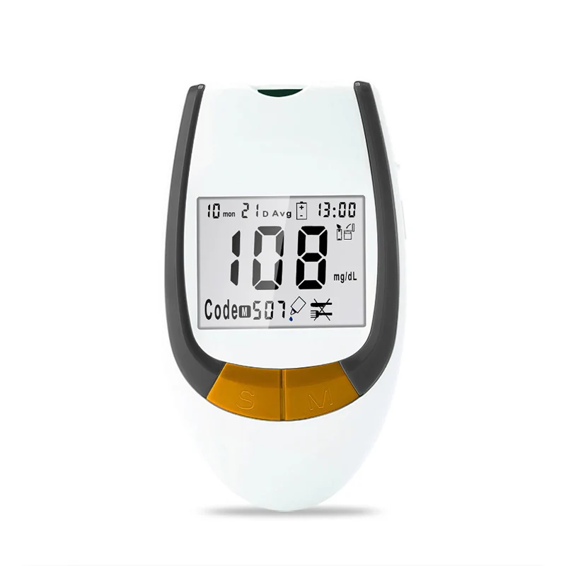Digital Lcd Display Hospital Electronic Blood Glucose Meter Glucometro Non Invasive Glucometer Monitoring Device