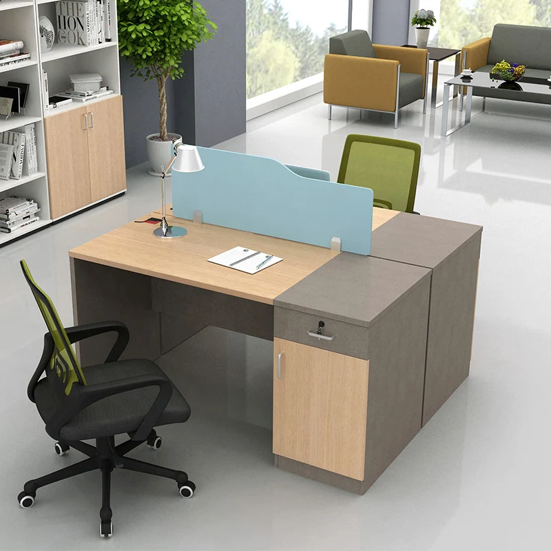 Горячая распродажа! Сотрудников рабочее место для 4 человек офисная мебель домашнего офиса со шкафом для хранения