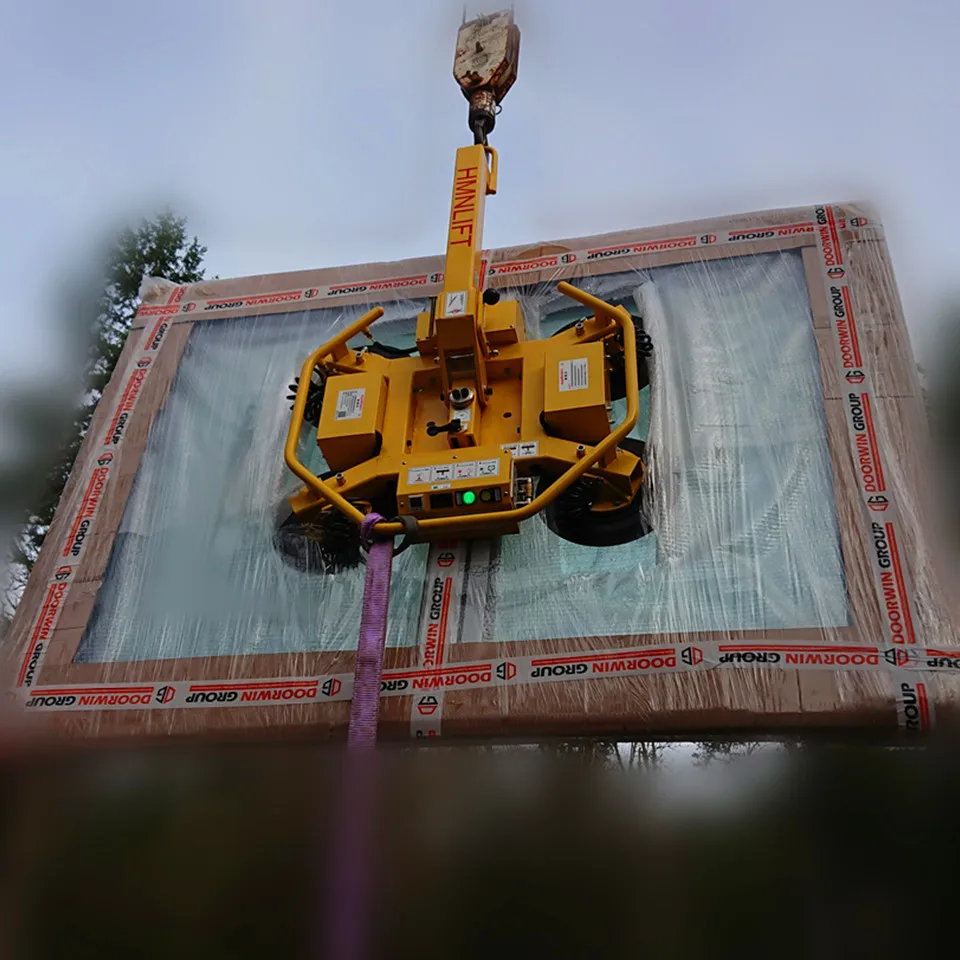 CE certified breathing glass vacuum lifter with manual tilt and rotation